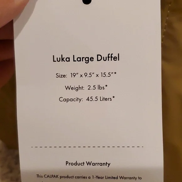 Calpak duffle bag - Picture 3 of 11